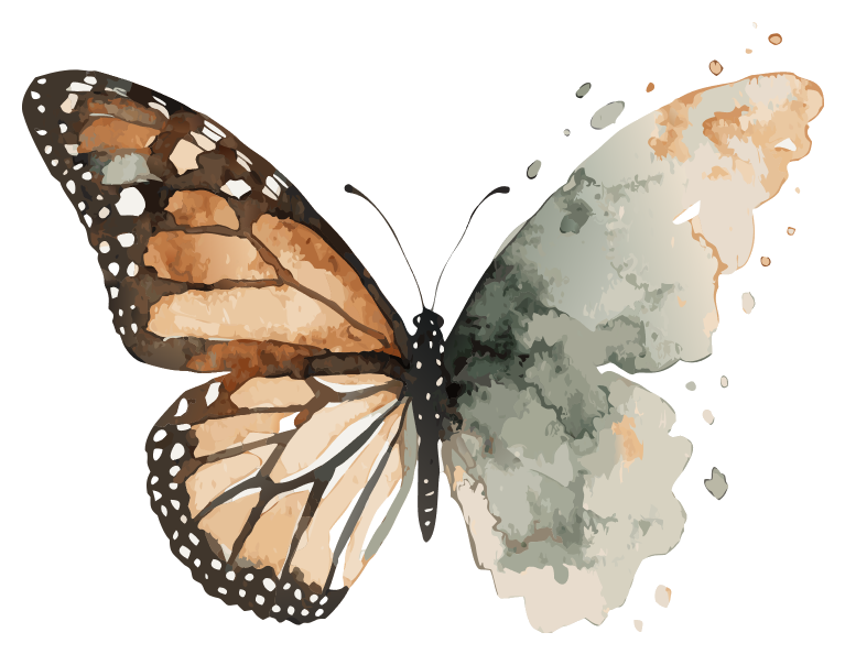 The Art of Becoming butterfly logo